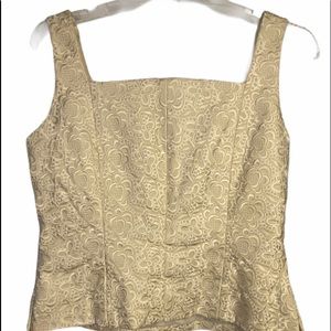 Doncaster Sport ivory sleeveless blouse size 8